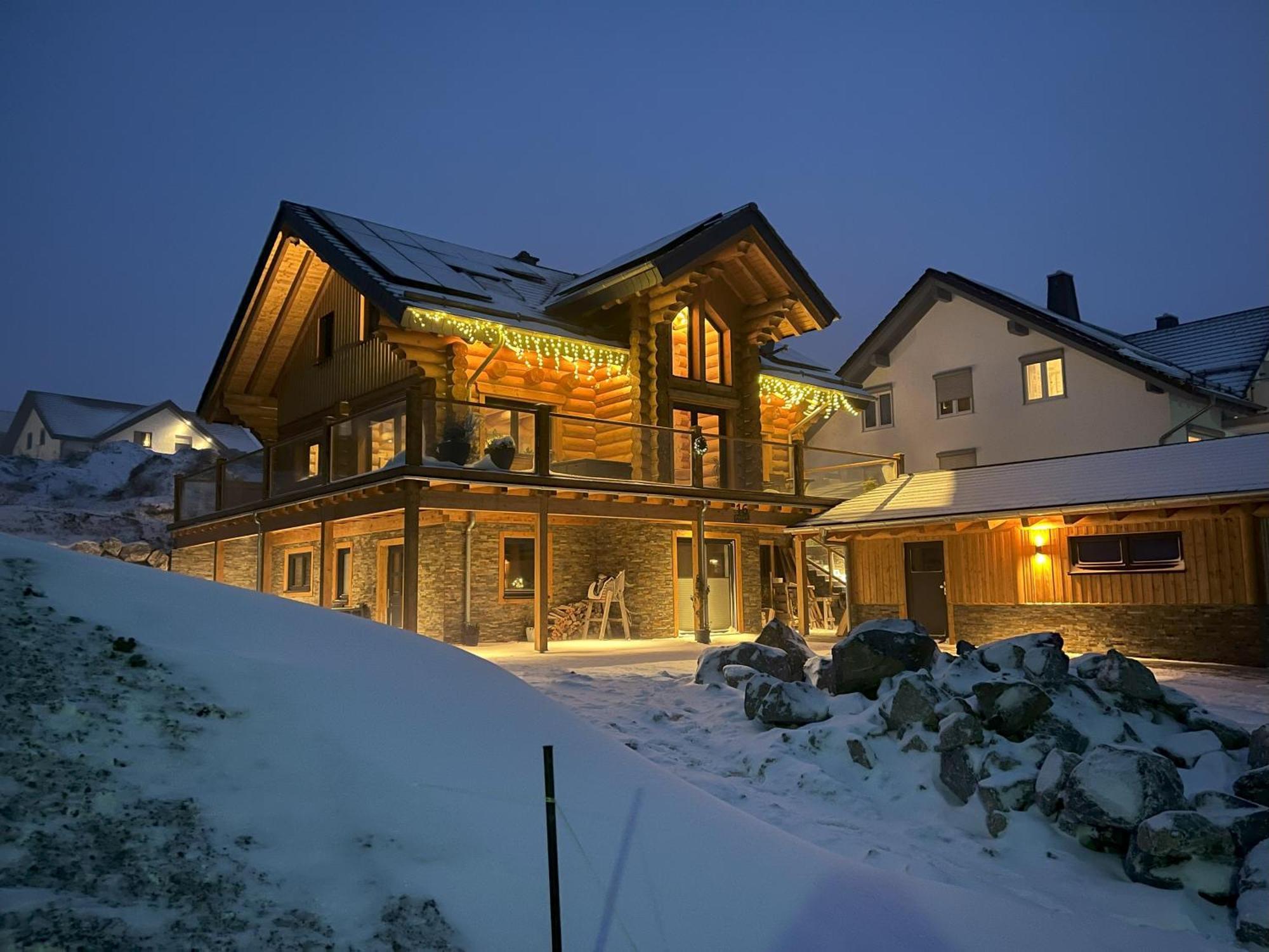 Ferienwohnung Uplandblockhaus วิลลิงเงิน ภายนอก รูปภาพ